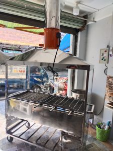 Lò nướng sườn chụp hút khói