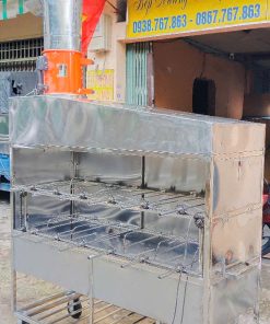 Lò quay gà chụp hút 6 con