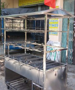 Lò quay gà vịt 10 con mái che