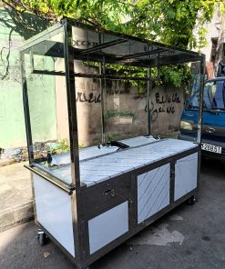 Tủ inox bán gà vịt quay kt 70x180