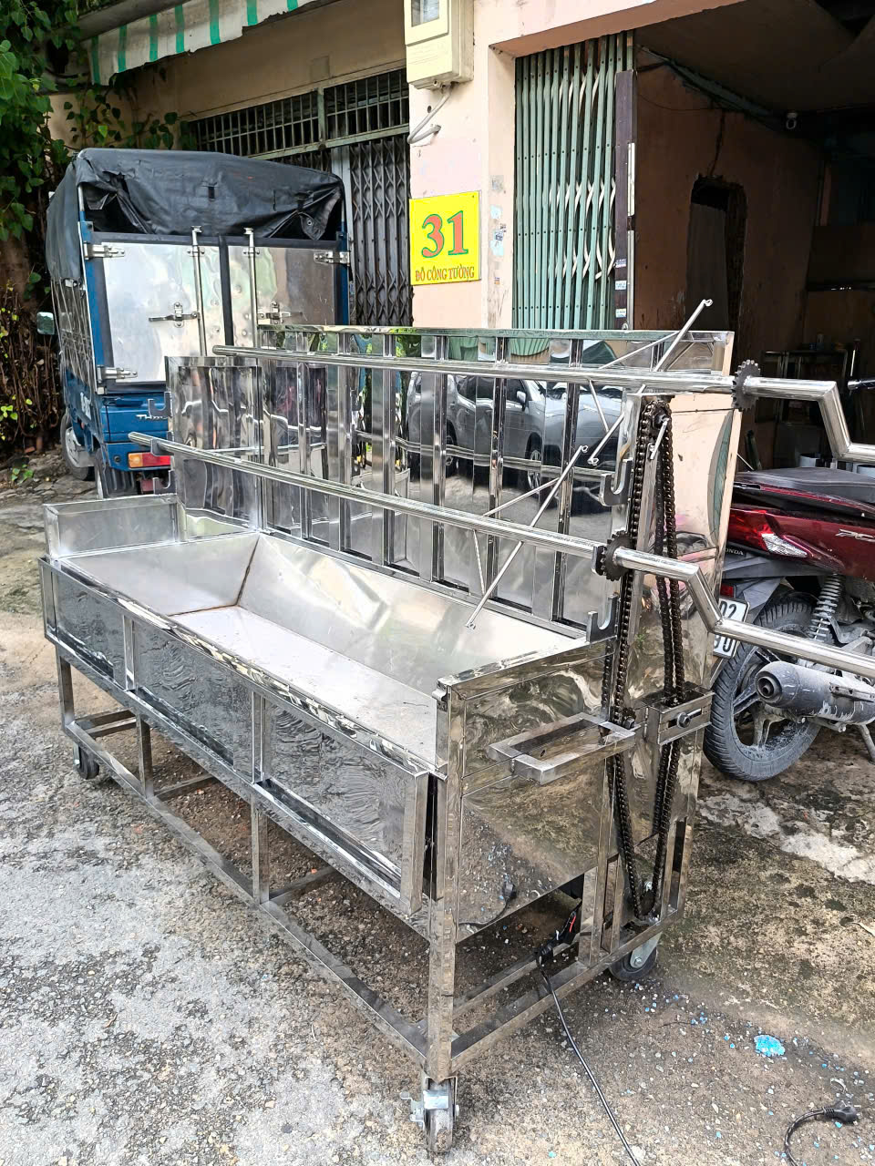 Lò quay Dê nắp đậy