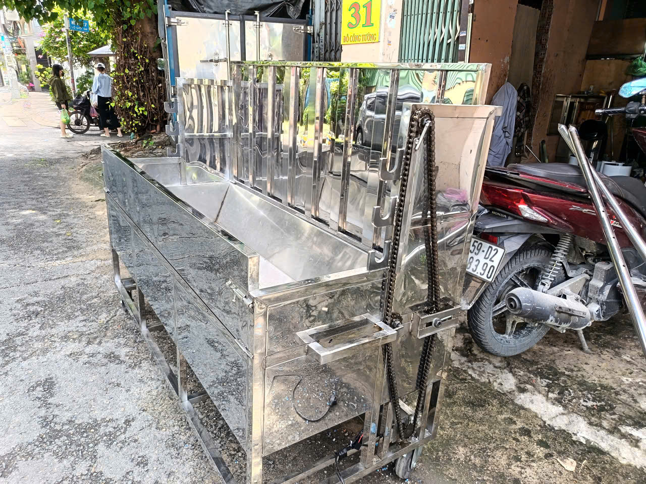 Lò quay Dê nắp đậy - Ảnh 2